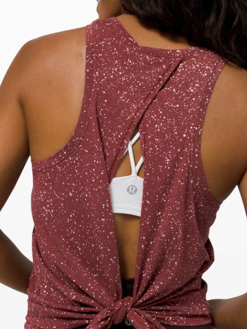 Lululemon All Tied Up Tank Splatter Dye Savannah 6